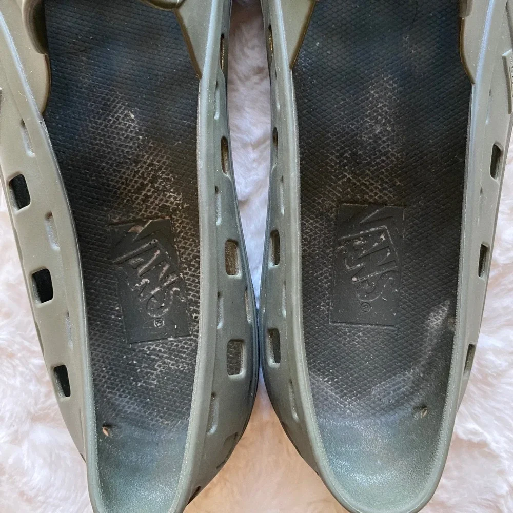 Vans Men's Slip On TRK Rubber Shoes Size 13 Green Water Trail Hiking Beach River